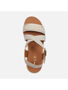 Geox Cremefarbene Damen-Sandalen Geox Xand 2.2S