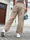 Edoti Damen Fallschirm-Hose PLR270 - Beige EDOTI