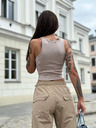Edoti Damen Fallschirm-Hose PLR270 - Beige EDOTI