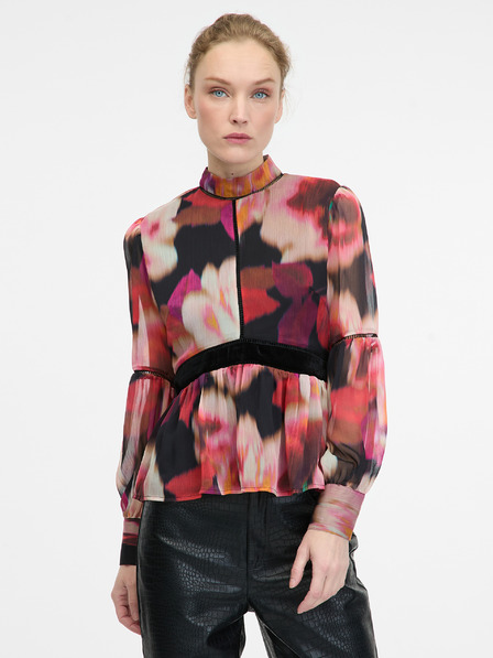 Orsay Rot gemusterte Bluse ORSAY