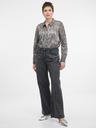 Orsay Silberne Damenbluse mit Kragen ORSAY