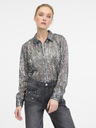 Orsay Silberne Damenbluse mit Kragen ORSAY