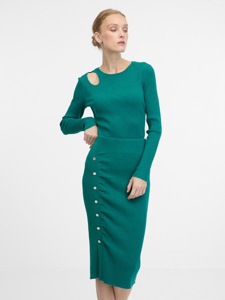 Orsay Grüner langer Damenpullover ORSAY