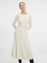 Orsay Cremefarbenes Damen-Midikleid ORSAY