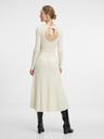 Orsay Cremefarbenes Damen-Midikleid ORSAY