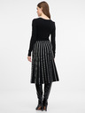 Orsay Schwarzes knielanges Damenkleid ORSAY