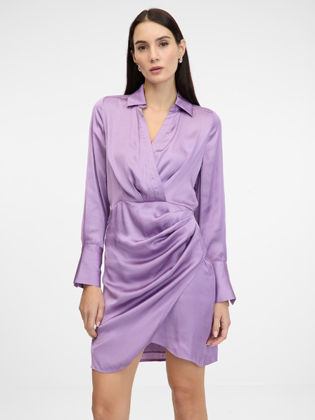 Orsay Hellviolettes kurzes Damenkleid ORSAY