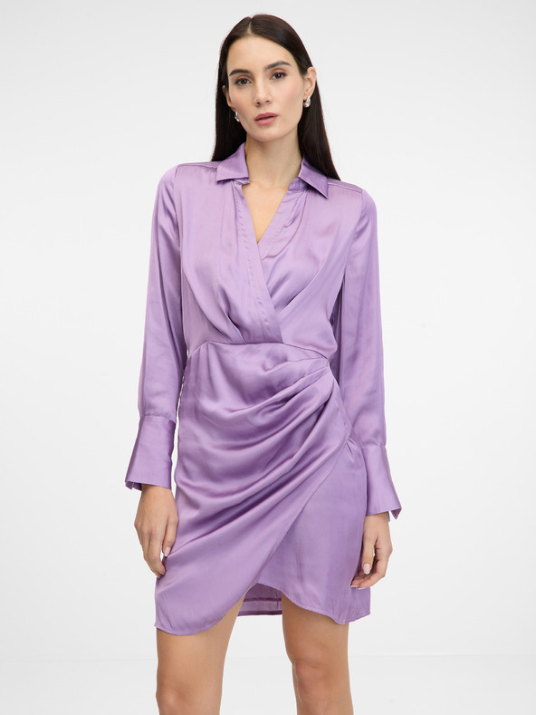 Orsay Hellviolettes kurzes Damenkleid ORSAY