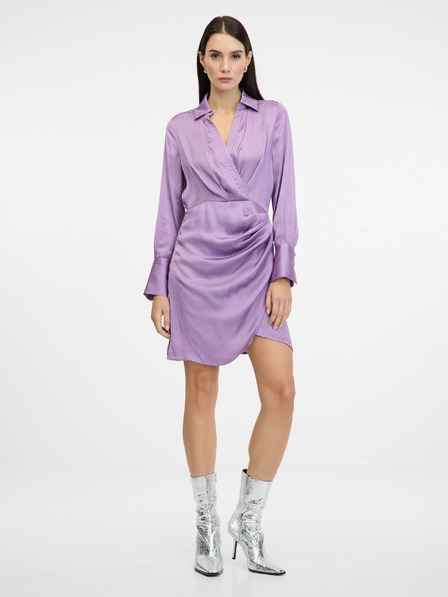 Orsay Hellviolettes kurzes Damenkleid ORSAY