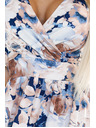 numoco Damenkleid mit Ausschnitt und kurzen Ärmeln