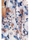 numoco Damenkleid mit Ausschnitt und kurzen Ärmeln