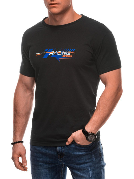 Edoti Herren T-Shirt mit Aufdruck 1982S - dunkelblau OTHER