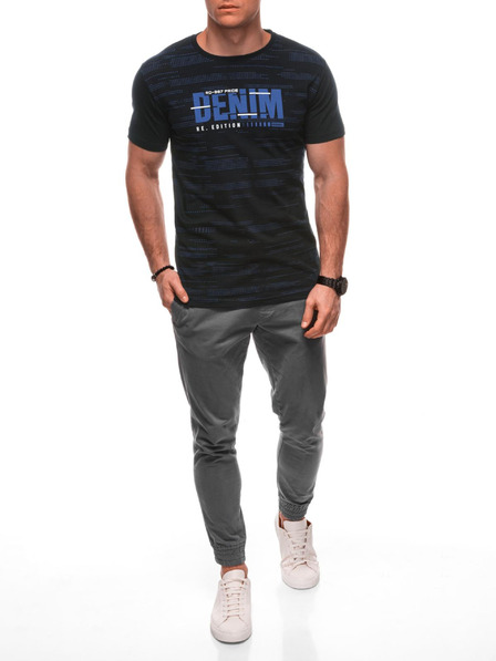 Edoti Herren T-Shirt mit Aufdruck 1982S - dunkelblau OTHER