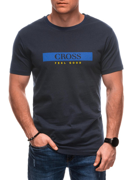 Edoti Herren T-Shirt mit Aufdruck S2033 - weiß OTHER
