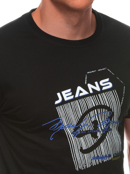 Edoti Herren T-Shirt mit Aufdruck S2033 - weiß OTHER