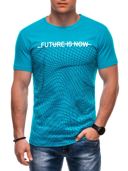 Edoti Herren T-Shirt mit Aufdruck S2033 - weiß OTHER