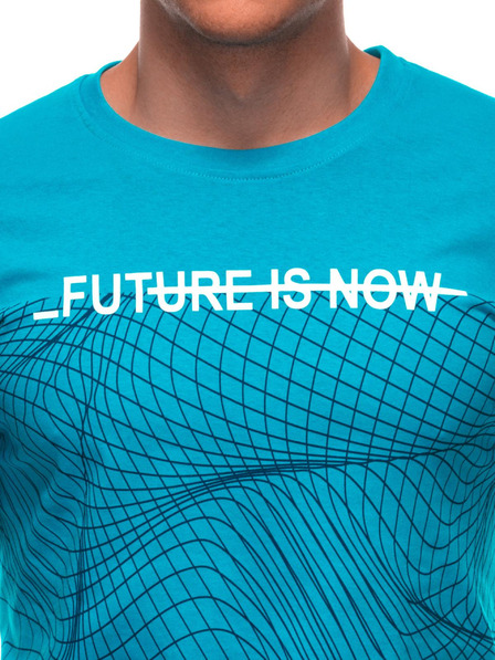 Edoti Herren T-Shirt mit Aufdruck S2033 - weiß OTHER