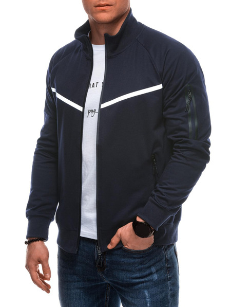 Edoti Herren Zip-Sweatjacke B1708 - Dunkelblau OTHER