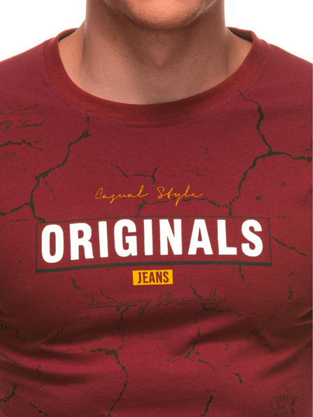 Edoti Herren T-Shirt mit Aufdruck S2033 - weiß OTHER