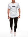 Edoti Herren T-Shirt mit Aufdruck S2033 - weiß OTHER