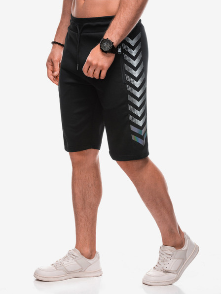 Edoti Herren kurze Jogginghose W - schwarz EDOTI