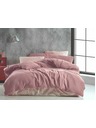 Kvalitex Verlängertes Musselin-Bettwäsche-Set 140x220, 70x90cm rosa