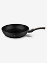 Berlingerhaus WOK-Pfanne mit Marmoroberfläche 30 cm Black Rose Collection BERLINGERHAUS