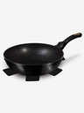 Berlingerhaus WOK-Pfanne mit Marmoroberfläche 30 cm Black Rose Collection BERLINGERHAUS