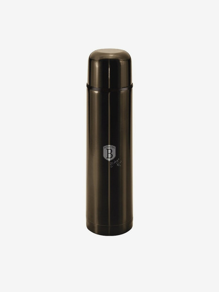 Berlingerhaus Edelstahl Thermoskanne 1 l BERLINGERHAUS Shiny Black Collection