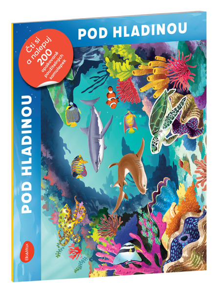 BAAGL  Lesen und Aufkleben – UNTER WASSER, Buch mit Stickern