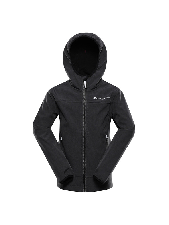 ALPINE PRO Kindersoftshell-Jacke mit Membran ALPINE PRO OMANO 2 schwarz