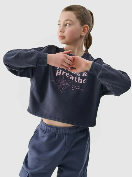 4F Mädchen Cropped Hoodie 4F