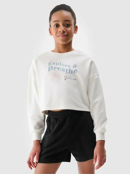 4F Mädchen Cropped Hoodie 4F