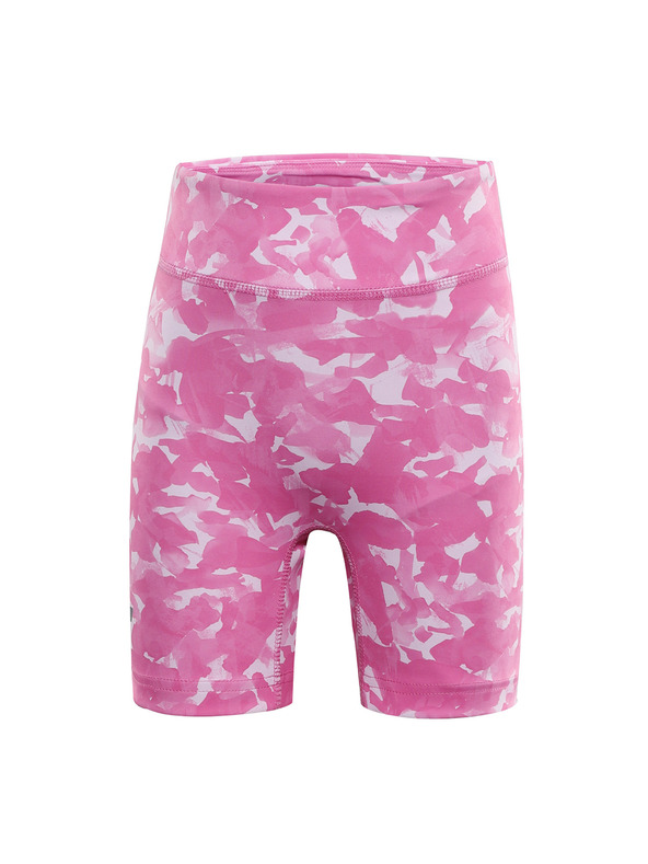 ALPINE PRO Kinder kurze schnelltrocknende Leggings ALPINE PRO ELO neon pink varianta pb