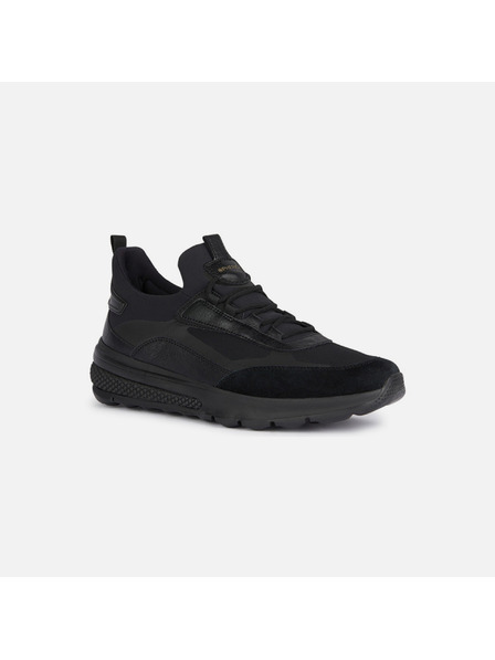 Geox Schwarz Herren-Turnschuhe Geox Spherica Actif