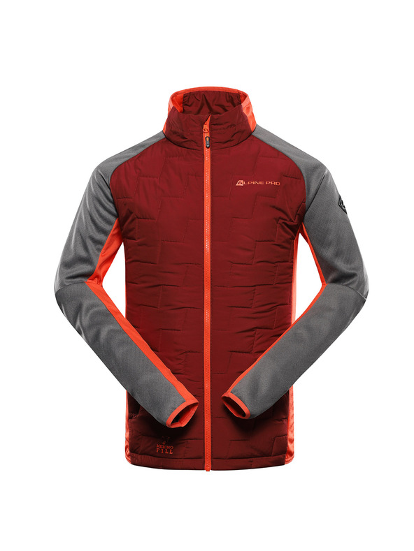 ALPINE PRO Herren-Sweatshirt mit Merino-Füllung ALPINE PRO JORW merlot