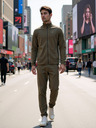 ALPINE PRO Herren Fleece-Sweatjacke ALPINE PRO SIUS 2 stone gray