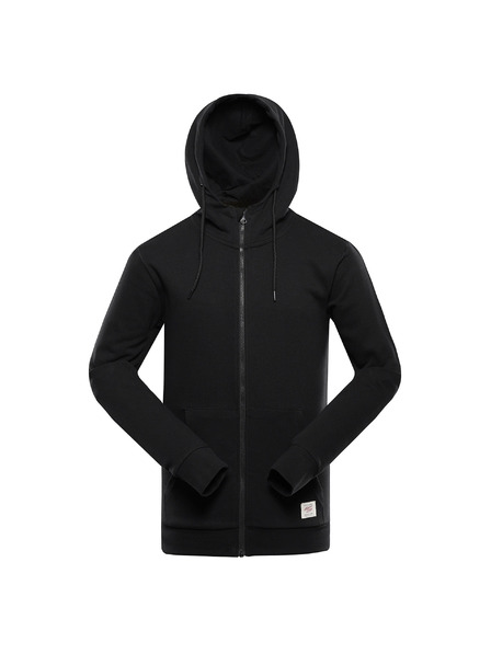 ALPINE PRO Herren Baumwoll-Kapuzenpullover ALPINE PRO LOKK black