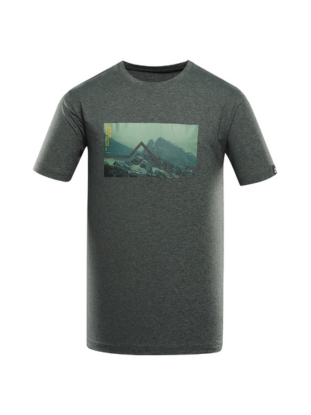 ALPINE PRO Herren meliertes T-Shirt aus recyceltem Material ALPINE PRO GORAF 2 laurel wreath varianta pa