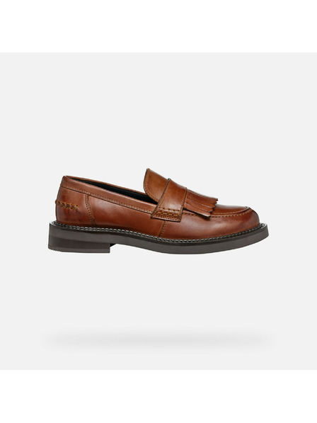 Geox Hellbraune Damen-Mokassins Geox Serilda