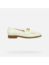Geox Cremefarbene Damen-Mokassins Geox Prometya