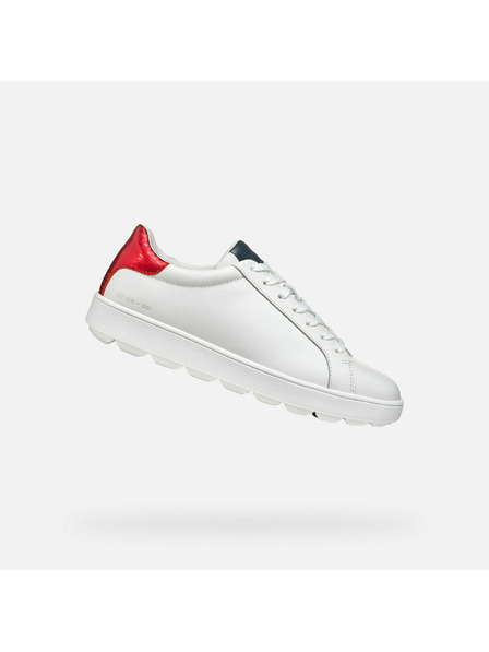 Geox Weiß Damen Geox Spherica ECUB-1 Turnschuhe