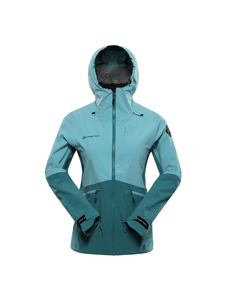 ALPINE PRO Damen Wasserdichte Jacke mit PTX-Membran ALPINE PRO ZARRA aqua sea