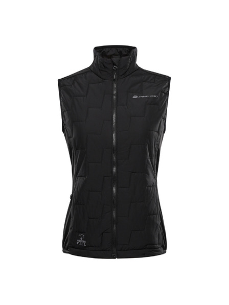 ALPINE PRO Damen Warme Weste mit Merino-Füllung ALPINE PRO NERCA schwarz
