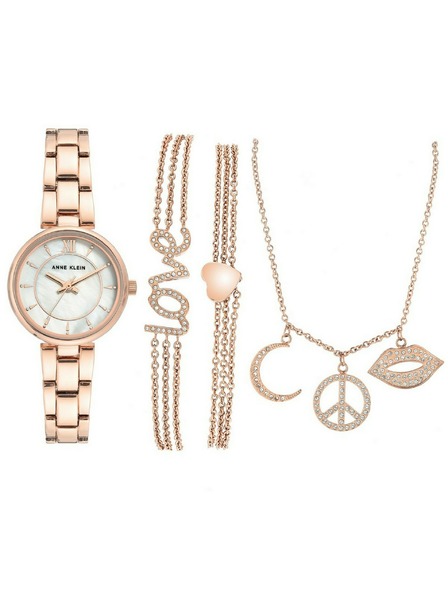 Anne Klein Roségoldene Damen-Uhr Anne Klein