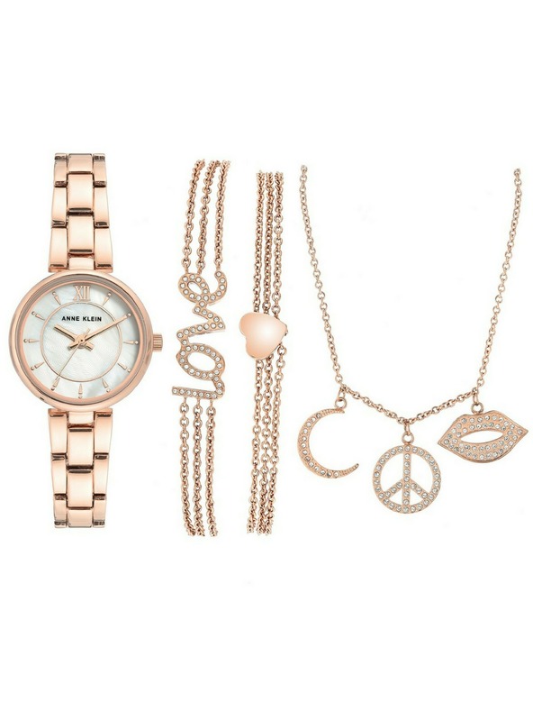 Anne Klein Roségoldene Damen-Uhr Anne Klein
