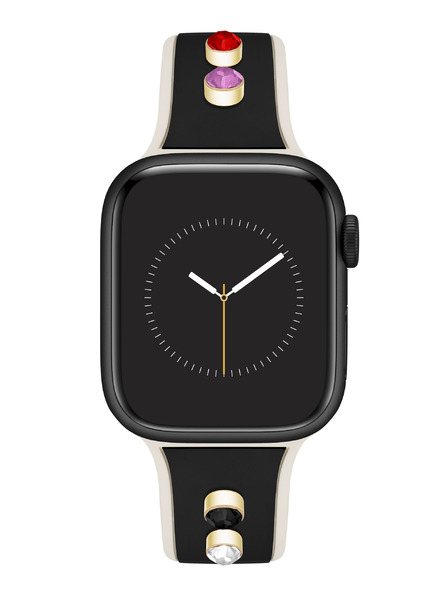 Anne Klein Silikon-Schwarz-Creme-Armband Anne Klein für Apple Watch 38/40/41