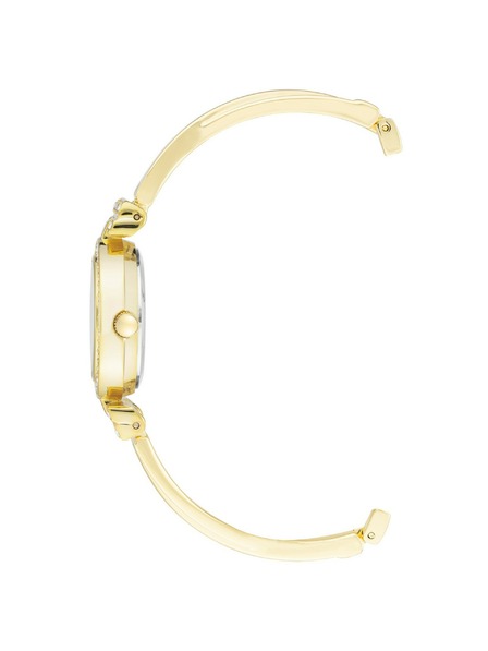 Anne Klein Goldenes Damen-Uhr- und Schmuck-Set Anne Klein