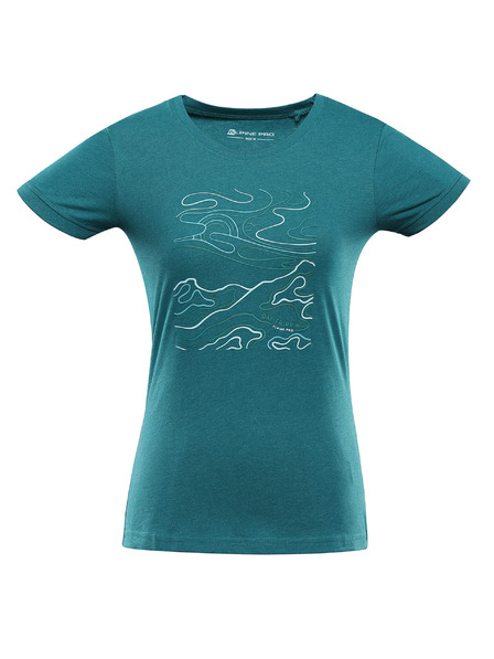 ALPINE PRO Damen-Schnelltrocknedes T-Shirt mit Cool Dry ALPINE PRO NEGA 2 bayou varianta pa