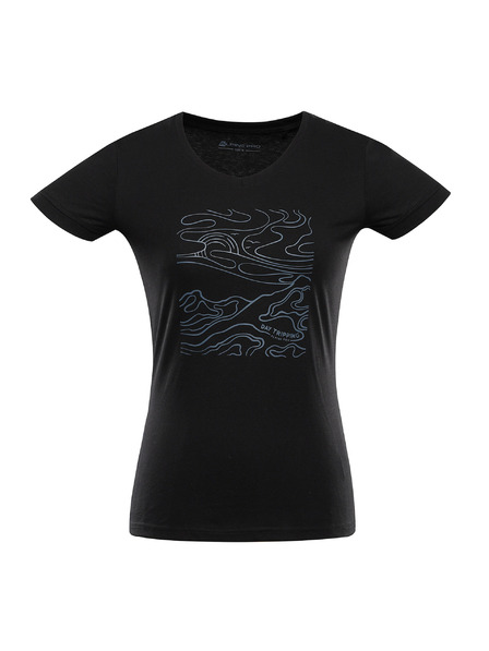 ALPINE PRO Damen-Schnelltrocknedes T-Shirt mit Cool Dry ALPINE PRO NEGA 2 black varianta pa